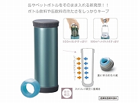 缶・ペットボトルがぴったり入るステンレスポット