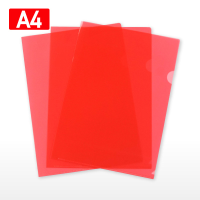 クリアファイル スタンダードA4（赤）