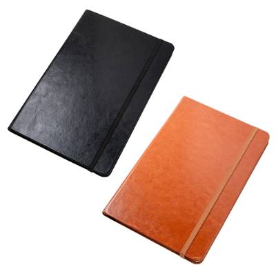 レザー調ハードカバーノートA5(ブラウン)V010605