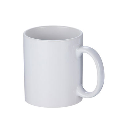 フルカラー転写対応陶器マグカップ(320ml)(白)109546