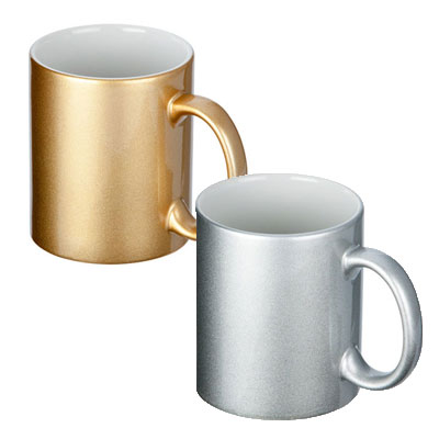 フルカラー転写対応陶器マグカップ(320ml)(ゴールド)124143